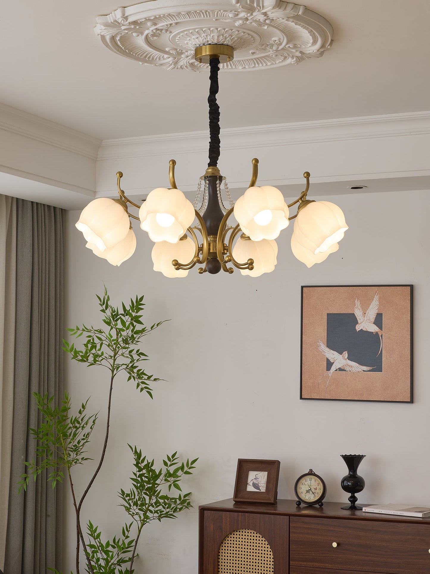 Antonia Chandelier - Elegant Lighting Fixture with Adjustable Arms & C