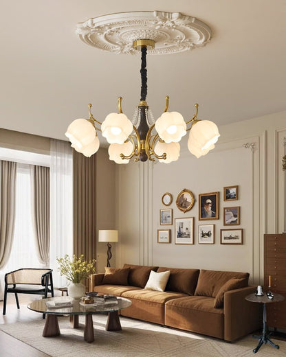 Antonia Chandelier - Elegant Lighting Fixture with Adjustable Arms & C