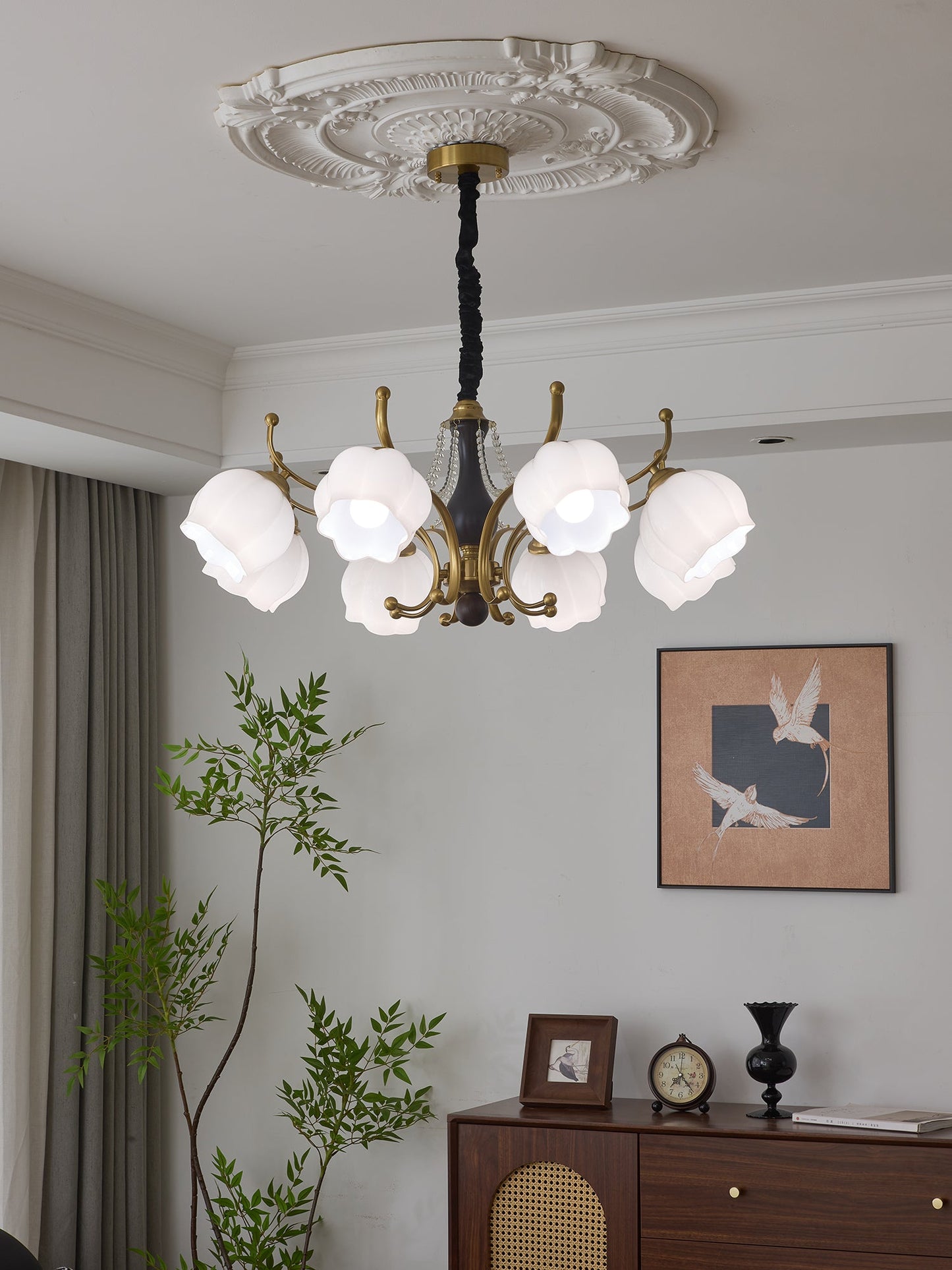 Antonia Chandelier - Elegant Lighting Fixture with Adjustable Arms & C