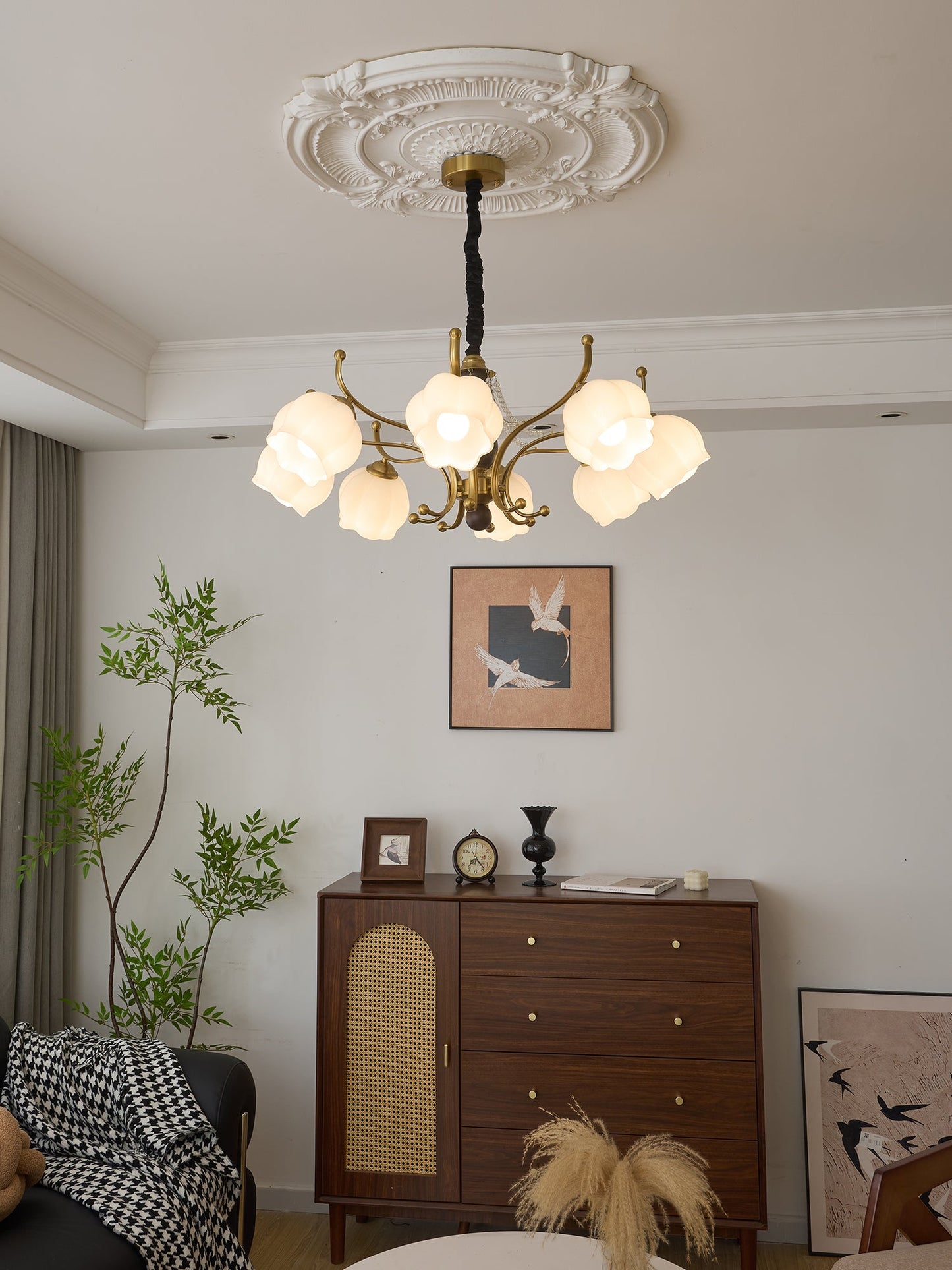 Antonia Chandelier - Elegant Lighting Fixture with Adjustable Arms & C
