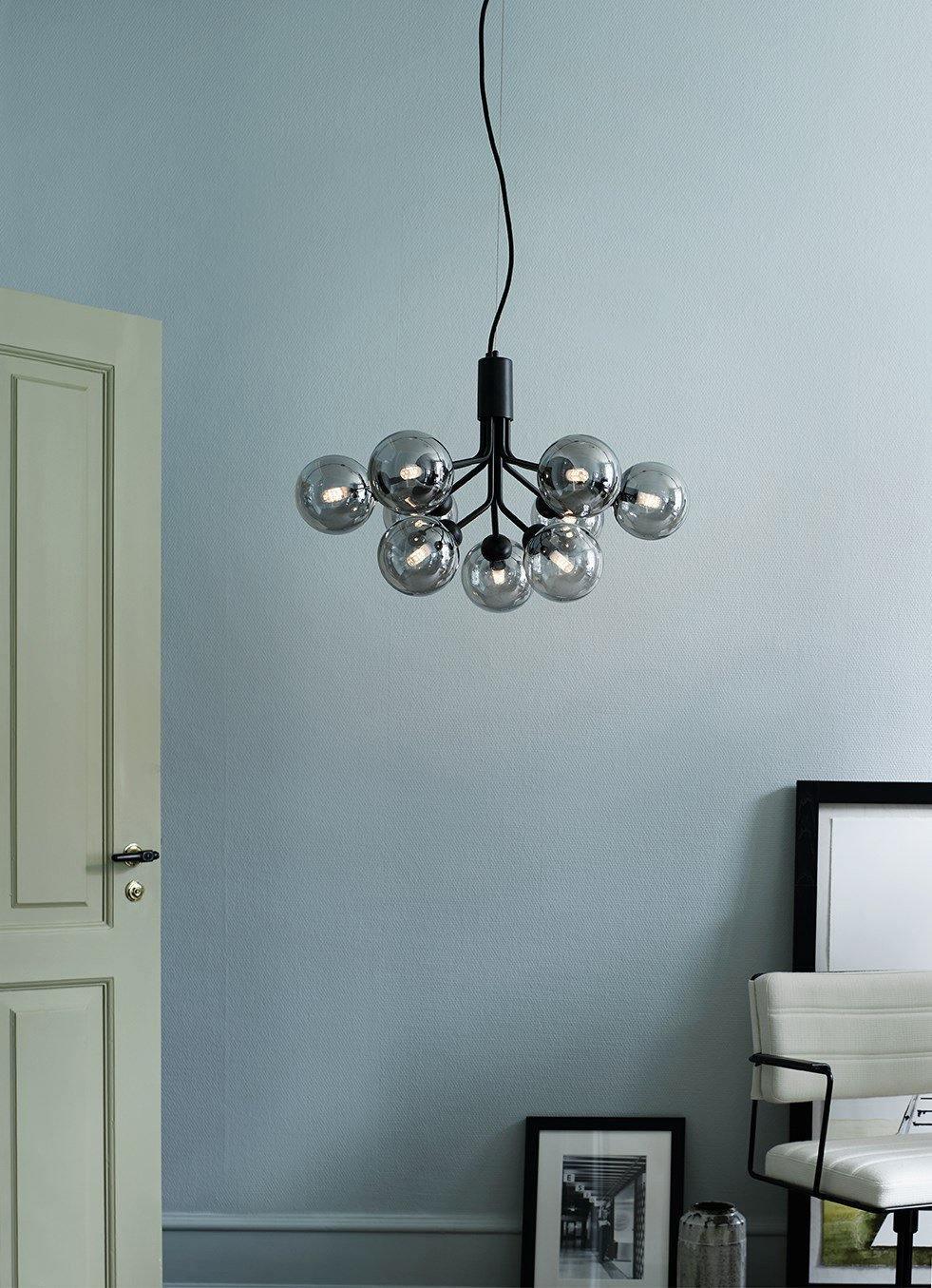 Modern Glass Sphere Cluster Chandelier - Adjustable Height, Elegant De