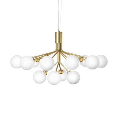 Modern Glass Sphere Cluster Chandelier - Adjustable Height, Elegant De