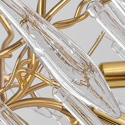 Aqua Funnel Chandelier - Elegant Lighting with Adjustable Height & Uni