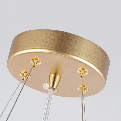 Aqua Funnel Chandelier - Elegant Lighting with Adjustable Height & Uni