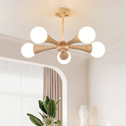 Arbor Travertine Chandelier - Elegant Design with Adjustable Height