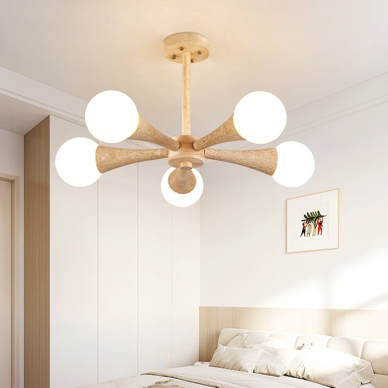 Arbor Travertine Chandelier - Elegant Design with Adjustable Height