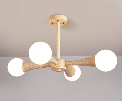 Arbor Travertine Chandelier - Elegant Design with Adjustable Height