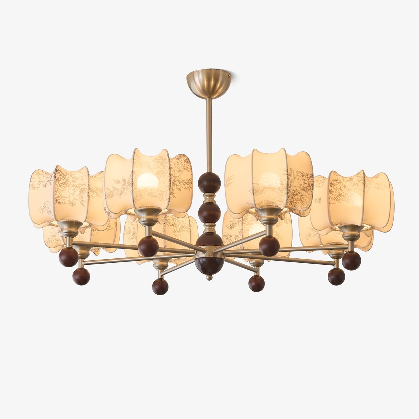 Arboris Floral Chandelier - Elegant Design with Adjustable Height & LE