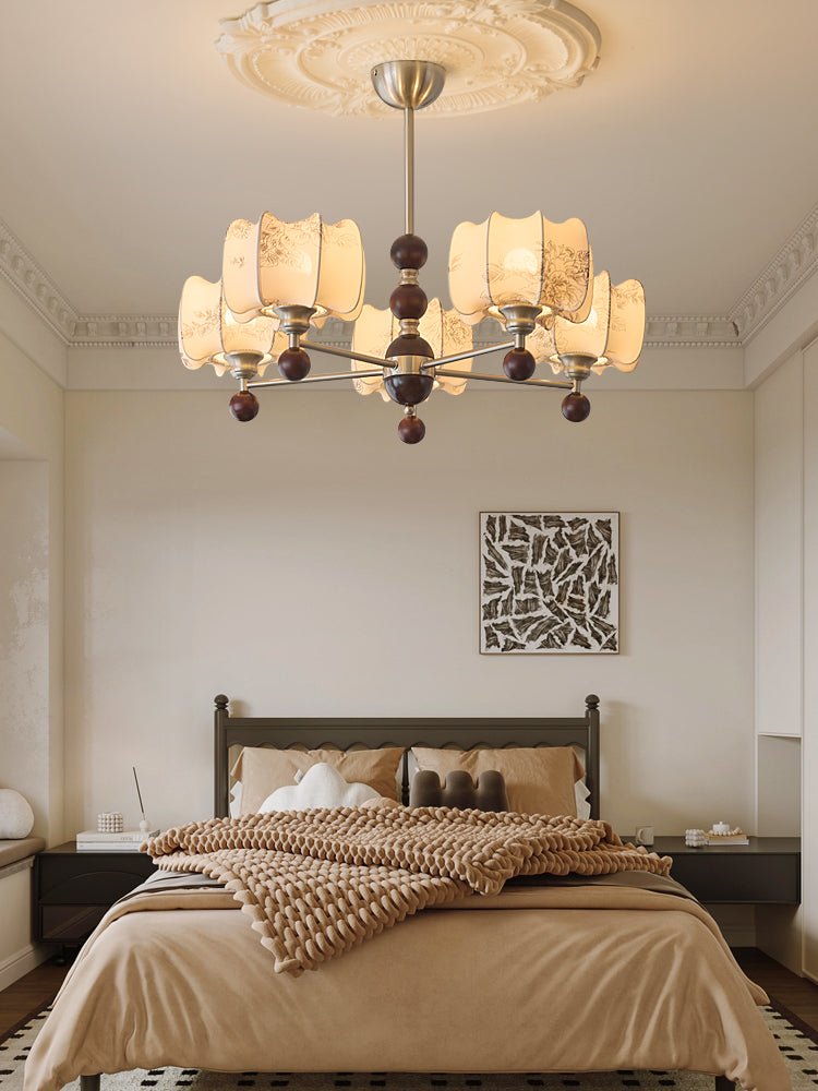 Arboris Floral Chandelier - Elegant Design with Adjustable Height & LE