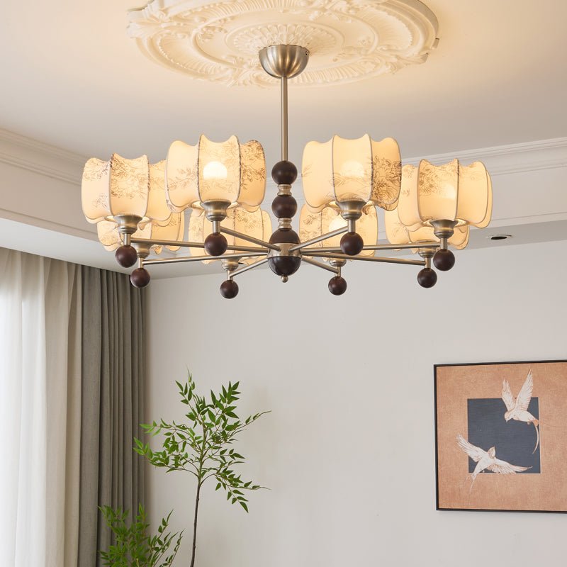 Arboris Floral Chandelier - Elegant Design with Adjustable Height & LE