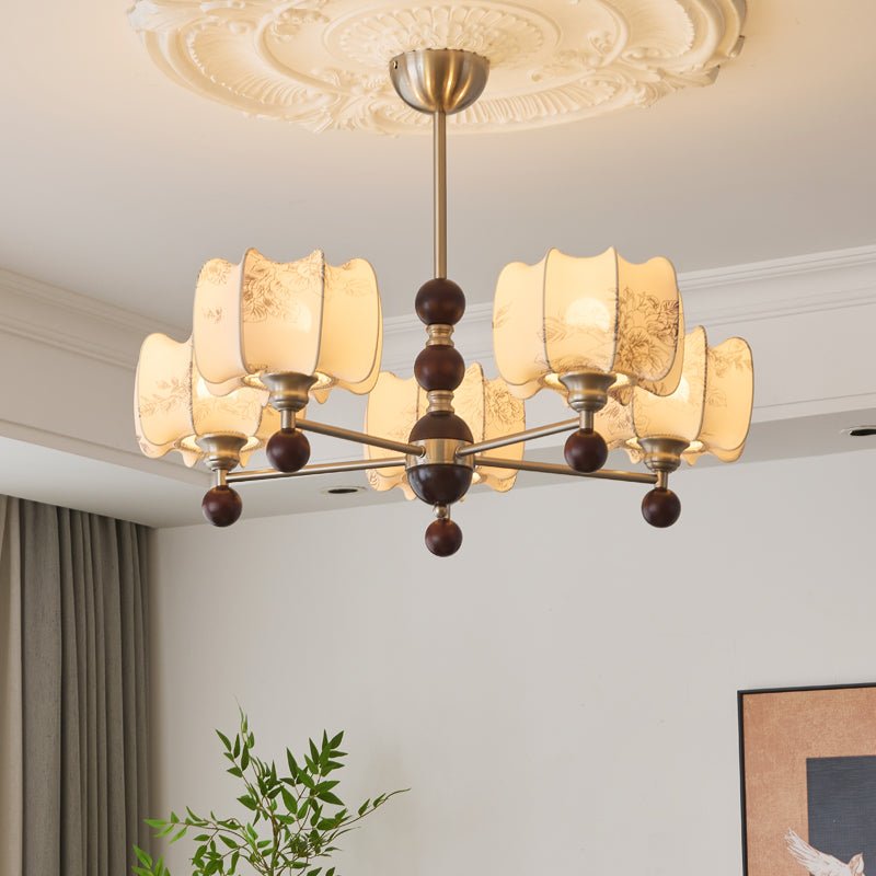Arboris Floral Chandelier - Elegant Design with Adjustable Height & LE