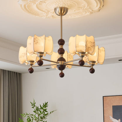 Arboris Floral Chandelier - Elegant Design with Adjustable Height & LE