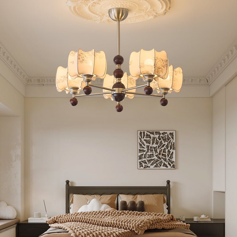 Arboris Floral Chandelier - Elegant Design with Adjustable Height & LE