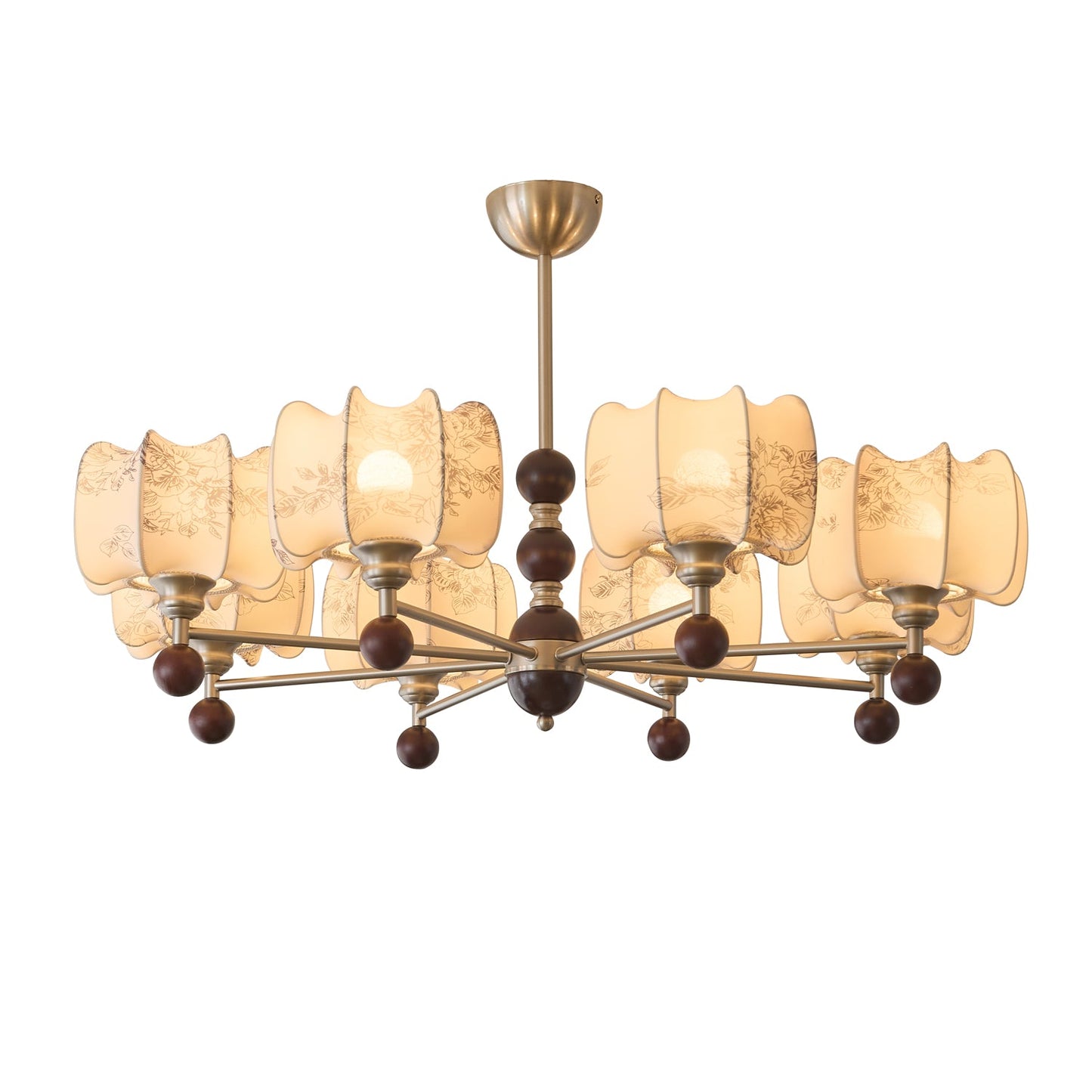 Arboris Floral Chandelier - Elegant Design with Adjustable Height & LE