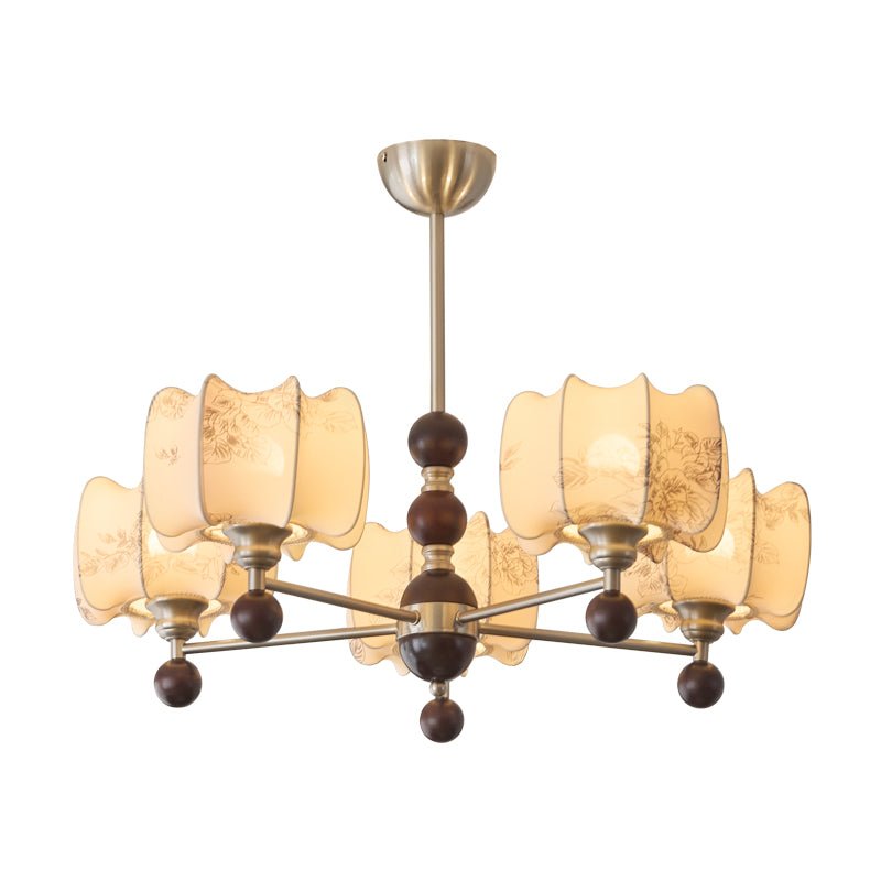 Arboris Floral Chandelier - Elegant Design with Adjustable Height & LE