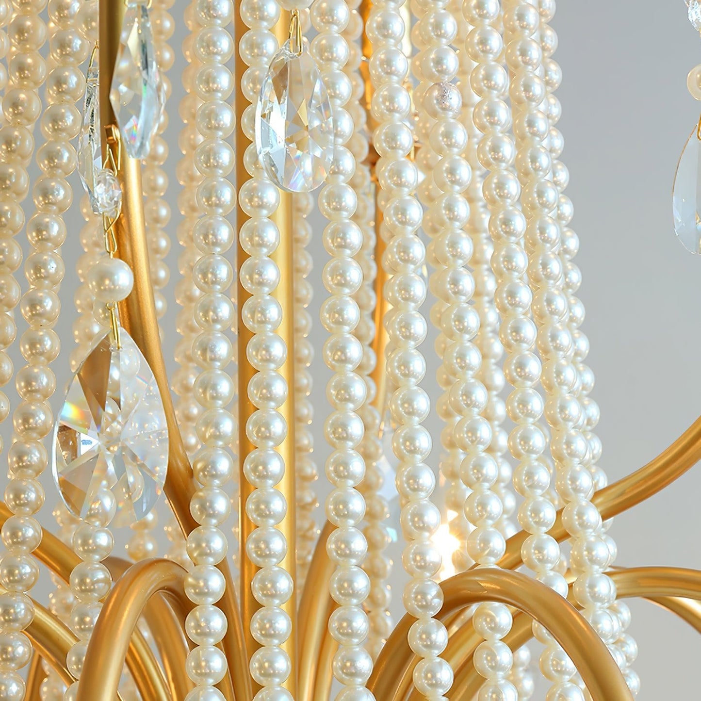 Arcadia Gold Chandelier - Elegant Design with Adjustable Height & LED