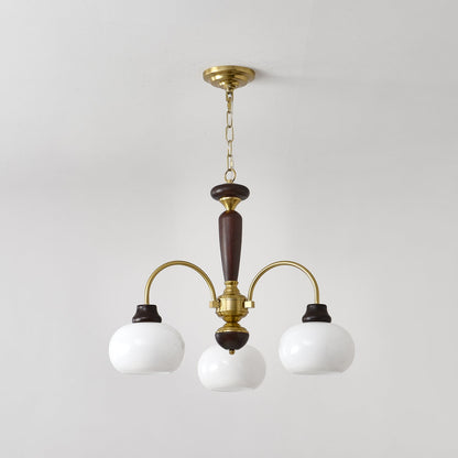 Arched Globe Chandelier - Elegant Design with Adjustable Height & LED