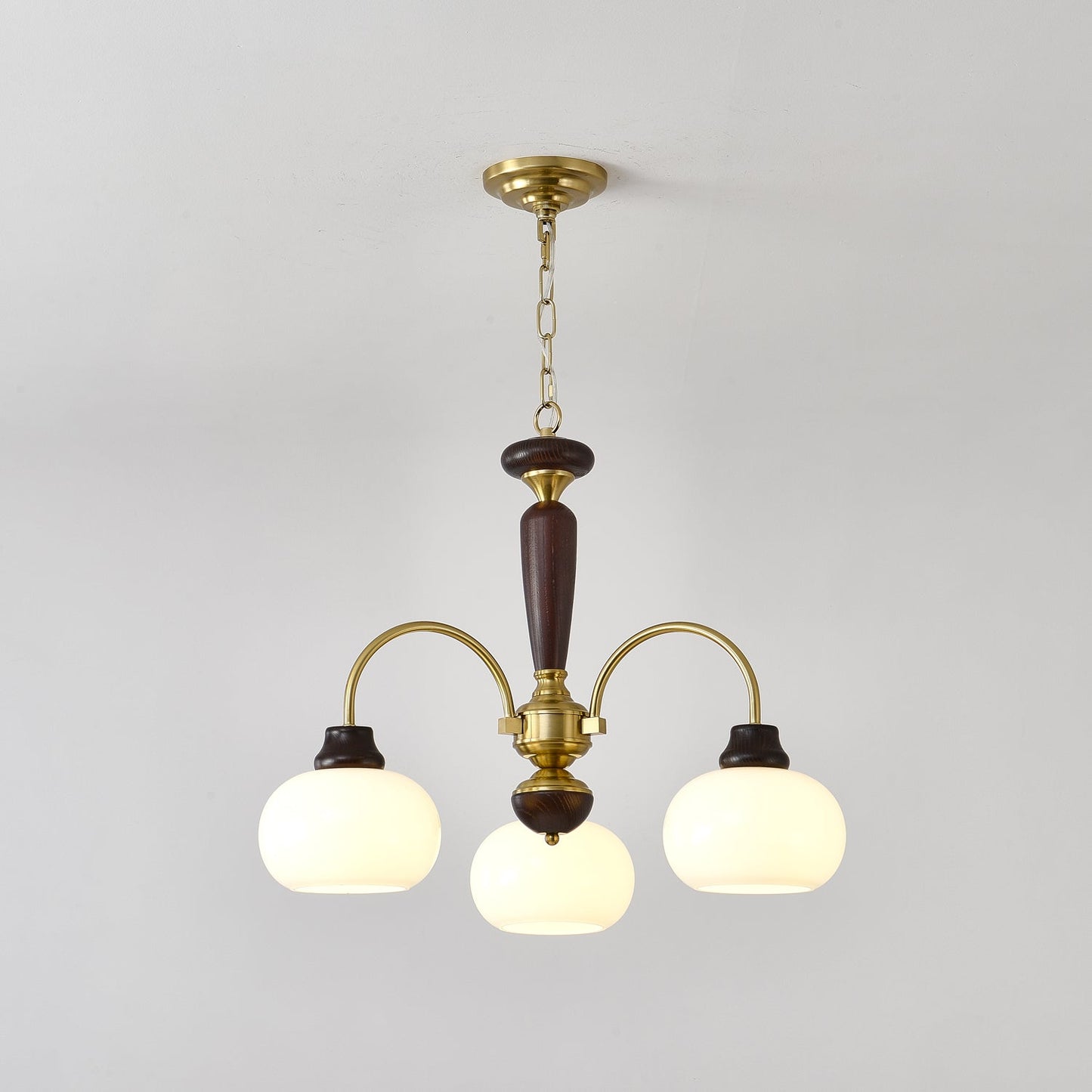 Arched Globe Chandelier - Elegant Design with Adjustable Height & LED