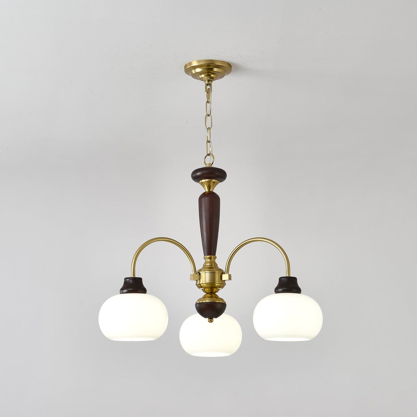 Arched Globe Chandelier - Elegant Design with Adjustable Height & LED