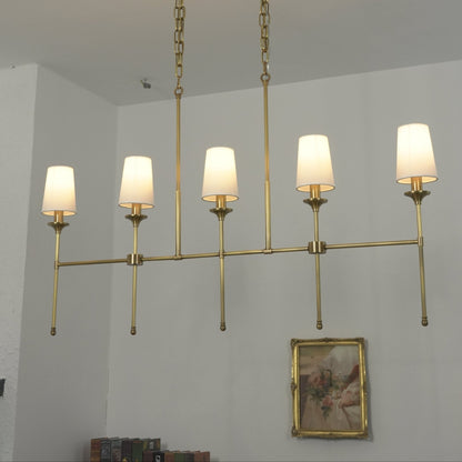 Arden Row Chandelier - Elegant Design, Adjustable Height, LED Compatib