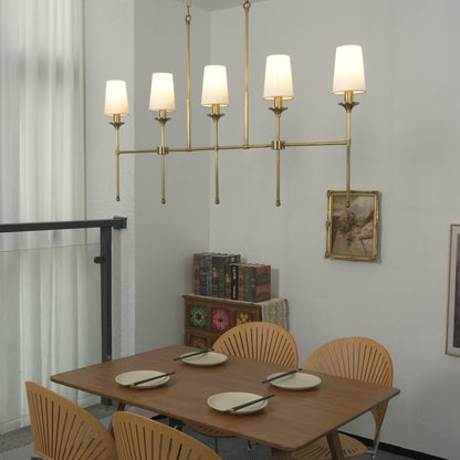 Arden Row Chandelier - Elegant Design, Adjustable Height, LED Compatib