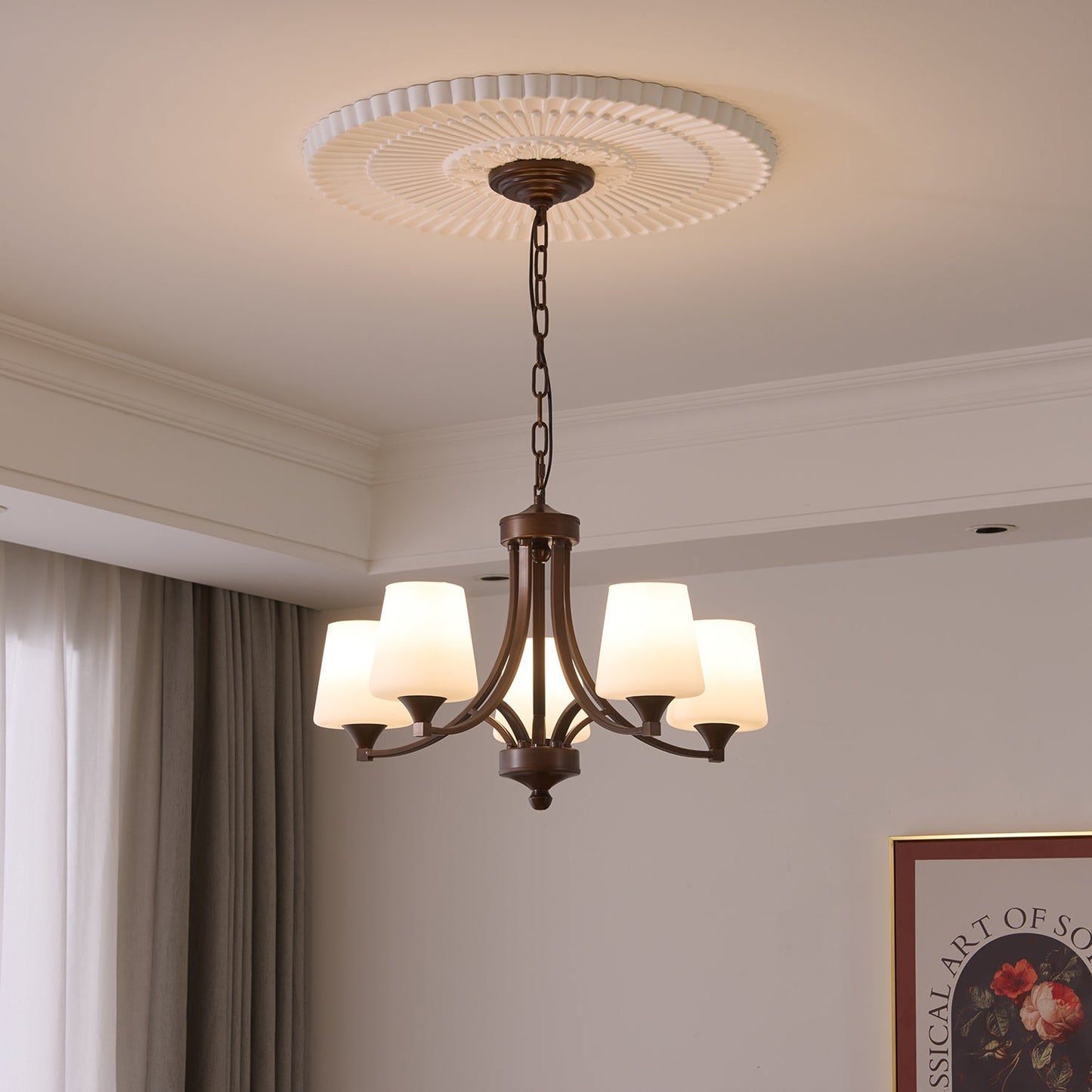 Ardena Classic Chandelier - Elegant Design with Crystal Accents