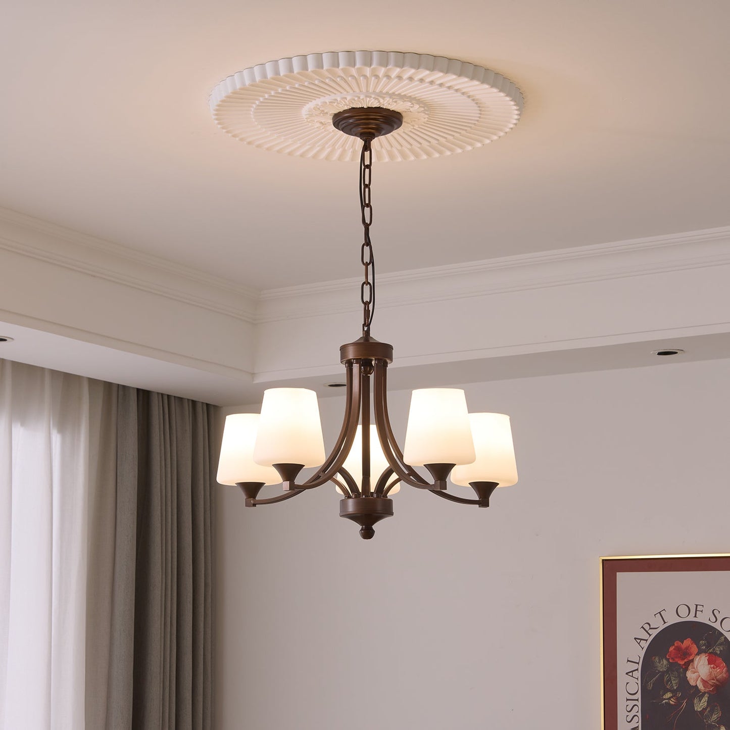 Ardena Classic Chandelier - Elegant Design with Crystal Accents