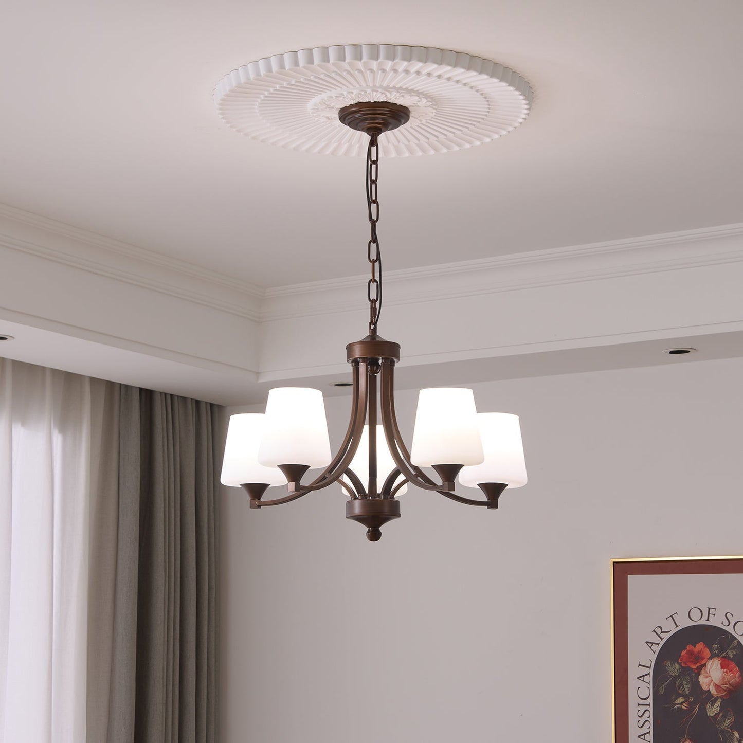 Ardena Classic Chandelier - Elegant Design with Crystal Accents