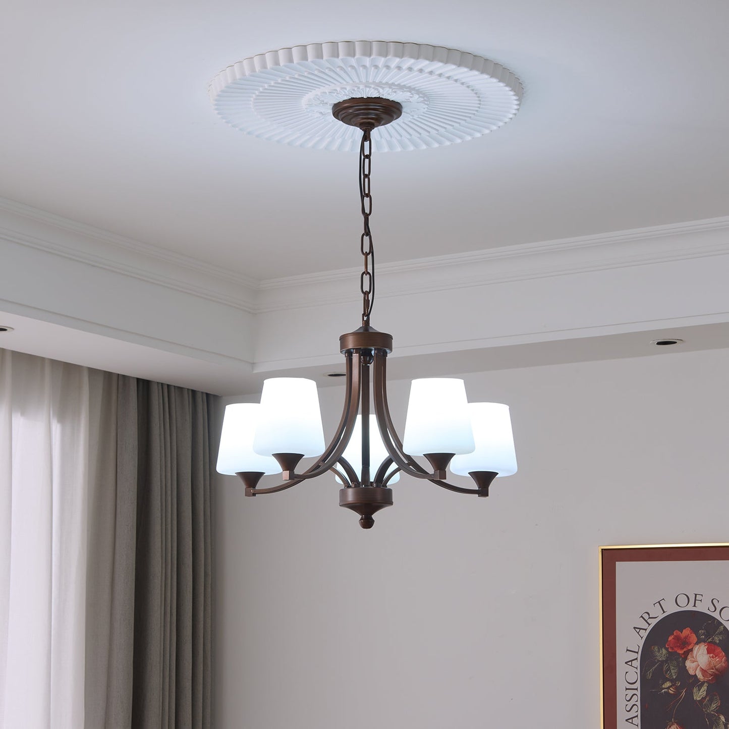 Ardena Classic Chandelier - Elegant Design with Crystal Accents