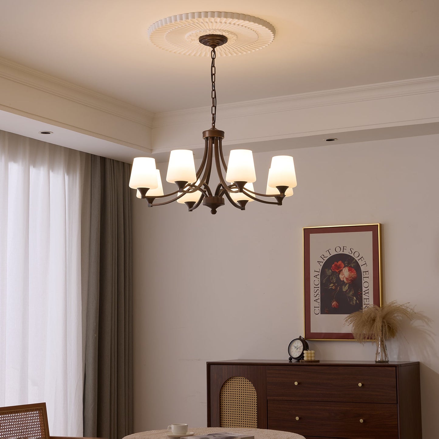 Ardena Classic Chandelier - Elegant Design with Crystal Accents