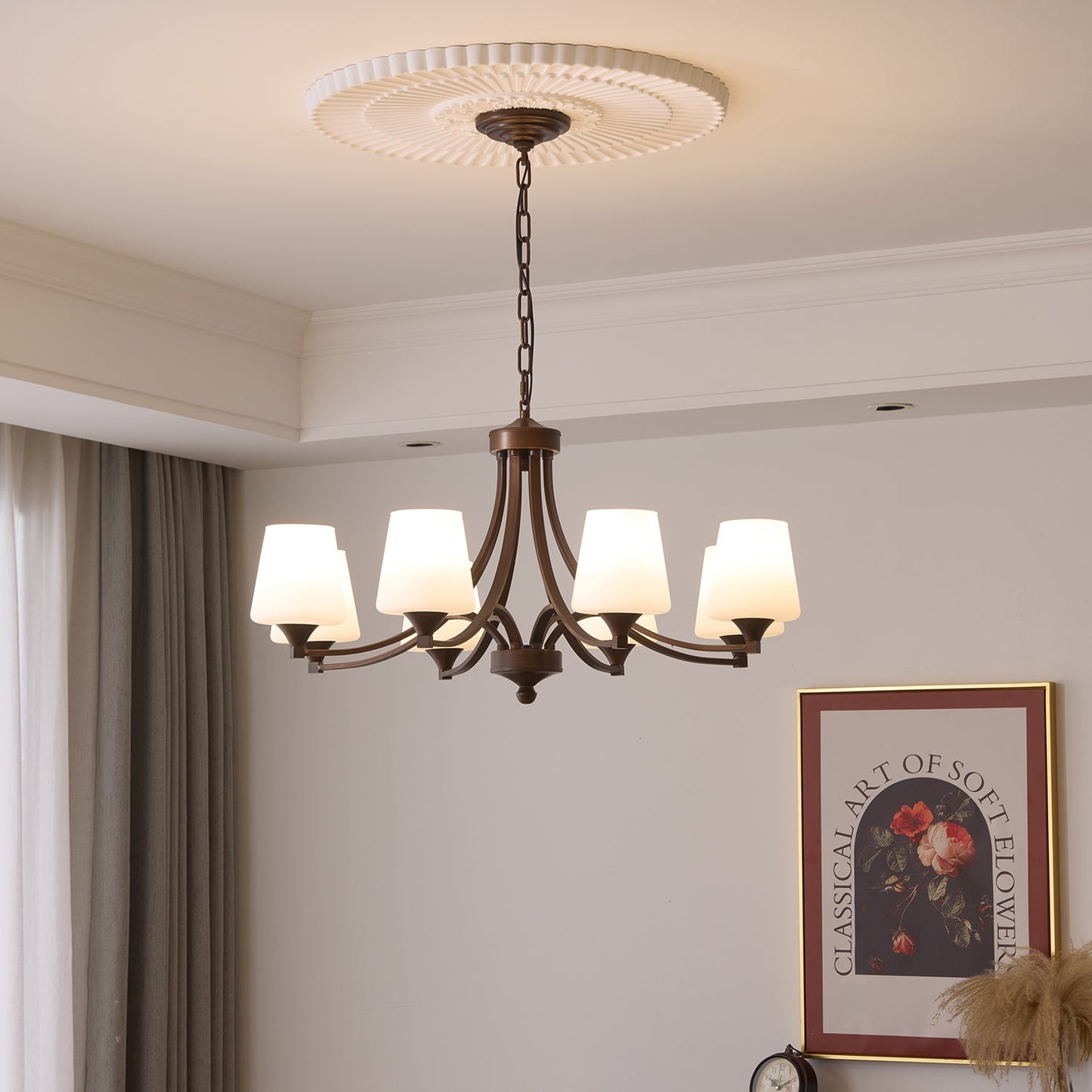 Ardena Classic Chandelier - Elegant Design with Crystal Accents