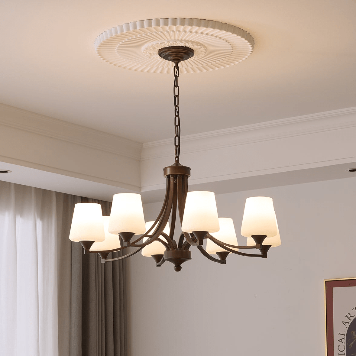 Ardena Classic Chandelier - Elegant Design with Crystal Accents