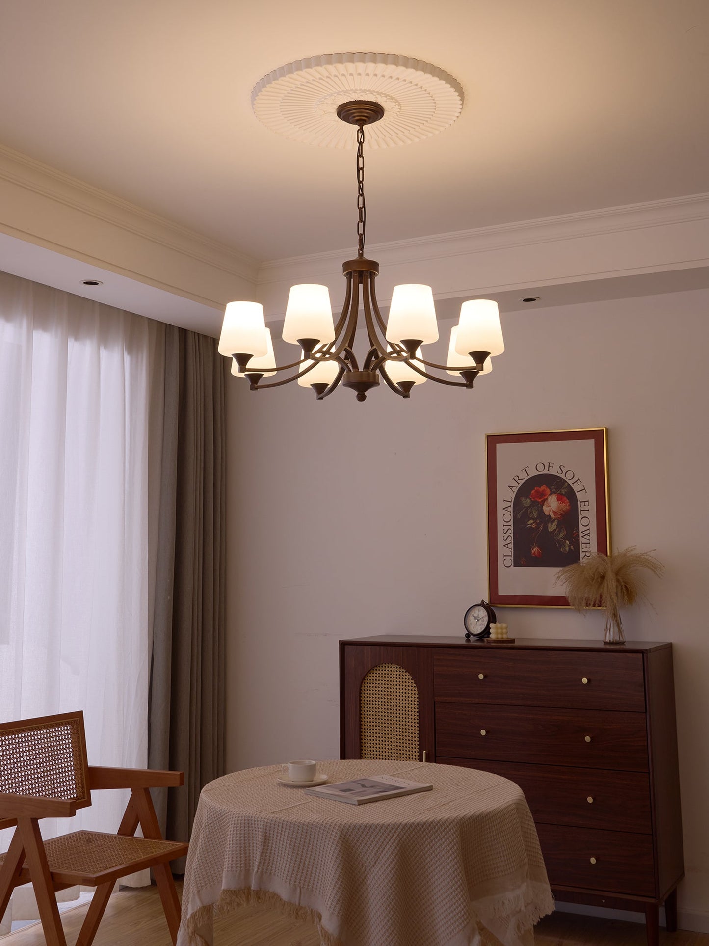 Ardena Classic Chandelier - Elegant Design with Crystal Accents