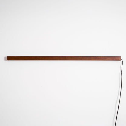 Arlo Linear Wood Plug-in Wall Light - Dimmable, Easy Installation