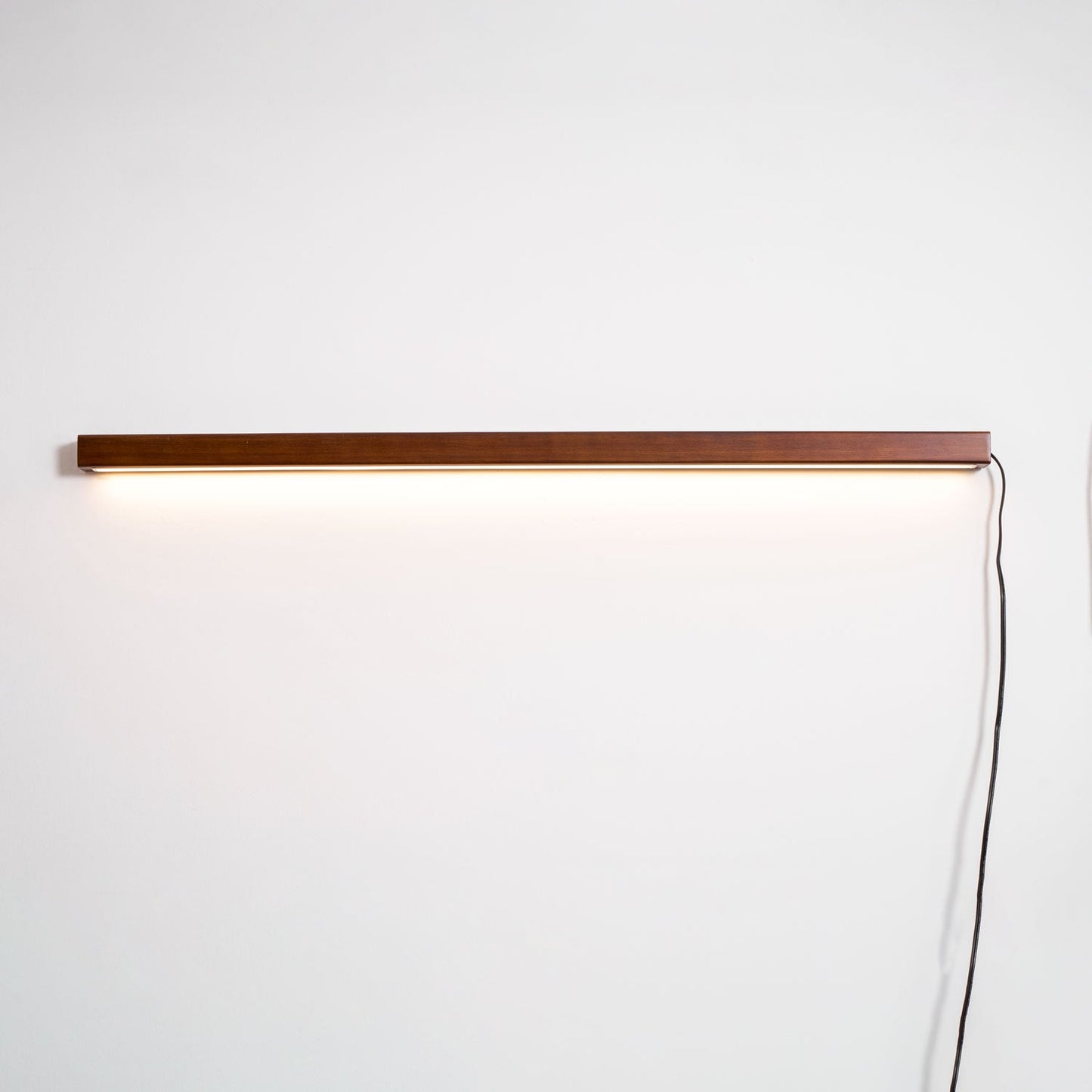 Arlo Linear Wood Plug-in Wall Light - Dimmable, Easy Installation