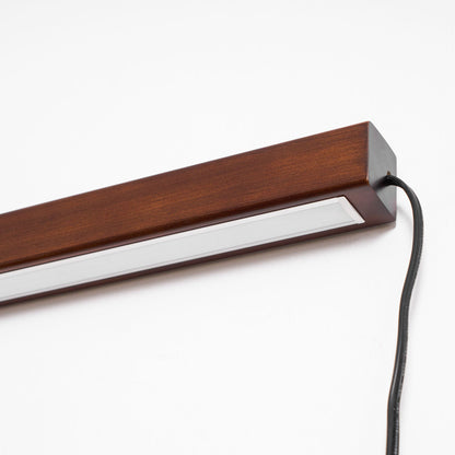Arlo Linear Wood Plug-in Wall Light - Dimmable, Easy Installation