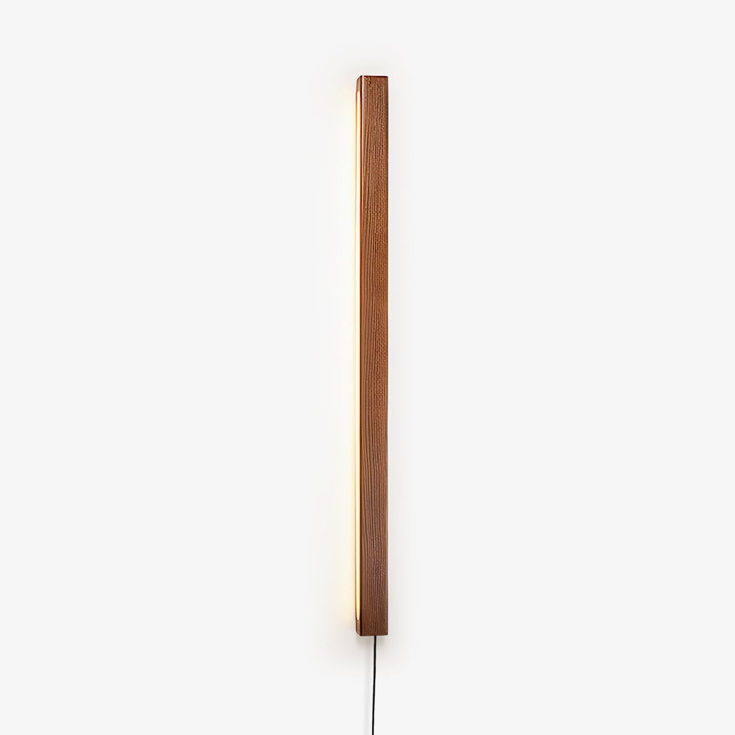Arlo Linear Wood Plug-in Wall Light - Dimmable, Easy Installation