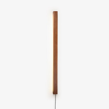 Arlo Linear Wood Plug-in Wall Light - Dimmable, Easy Installation