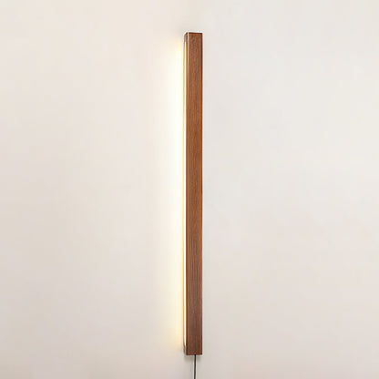 Arlo Linear Wood Plug-in Wall Light - Dimmable, Easy Installation