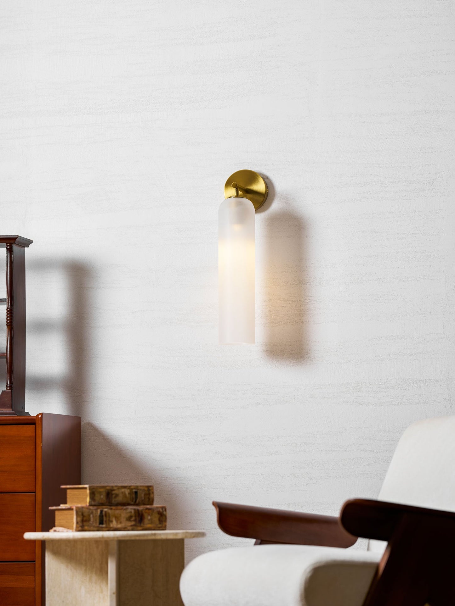 Elegant Art Glass Sconce with LED Lighting and Unique Design