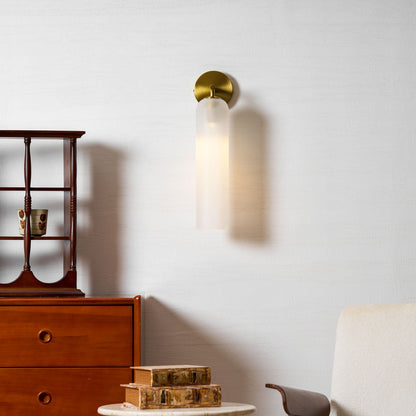 Elegant Art Glass Sconce with LED Lighting and Unique Design
