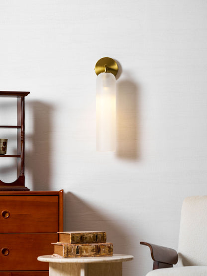 Elegant Art Glass Sconce with LED Lighting and Unique Design