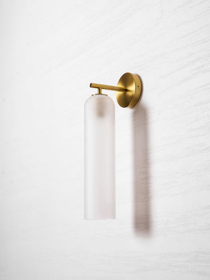 Elegant Art Glass Sconce with LED Lighting and Unique Design