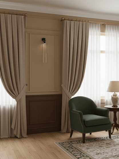 Elegant Art Glass Sconce with LED Lighting and Unique Design