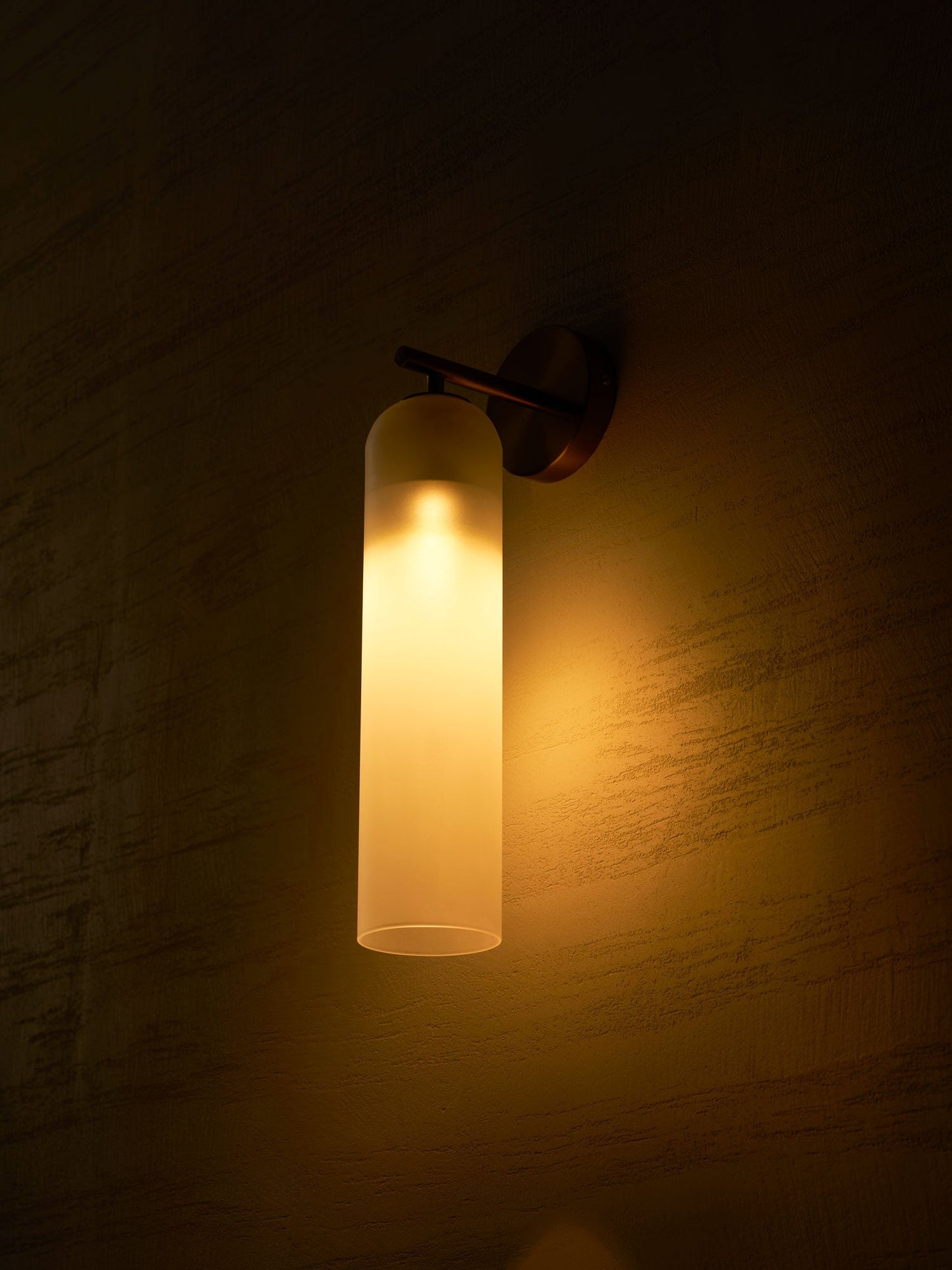 Elegant Art Glass Sconce with LED Lighting and Unique Design