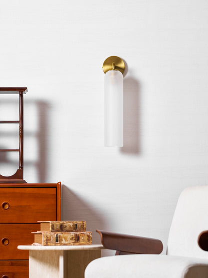 Elegant Art Glass Sconce with LED Lighting and Unique Design