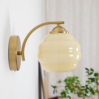 Art Deco Plug-in Wall Lamp with Adjustable Brightness & Modern Design