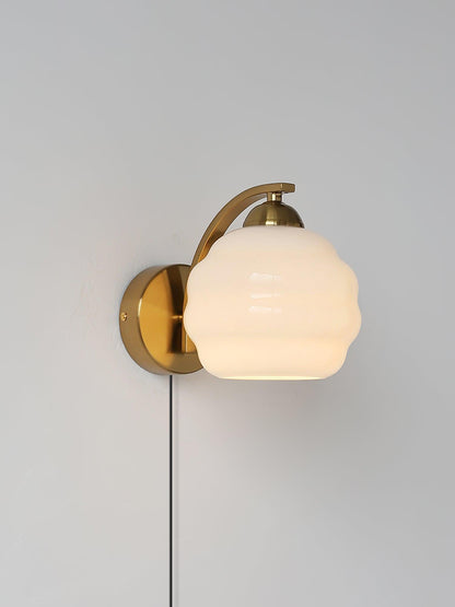 Art Deco Plug-in Wall Lamp with Adjustable Brightness & Modern Design