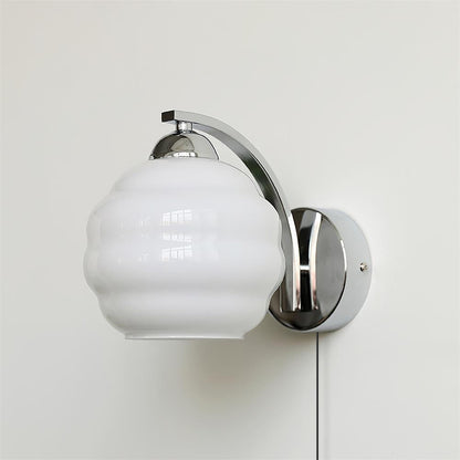 Art Deco Plug-in Wall Lamp with Adjustable Brightness & Modern Design