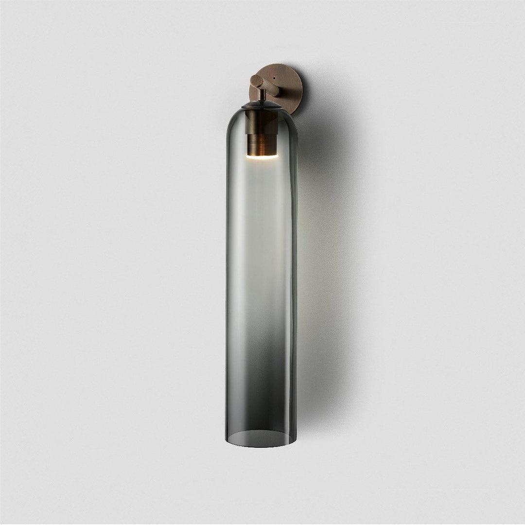 Elegant Art Glass Sconce with LED Lighting and Unique Design